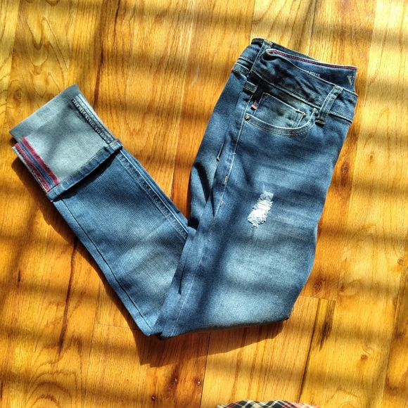 #357 Girls Vigoss Straight Blue Jeans Stevie - Picture 2 of 14